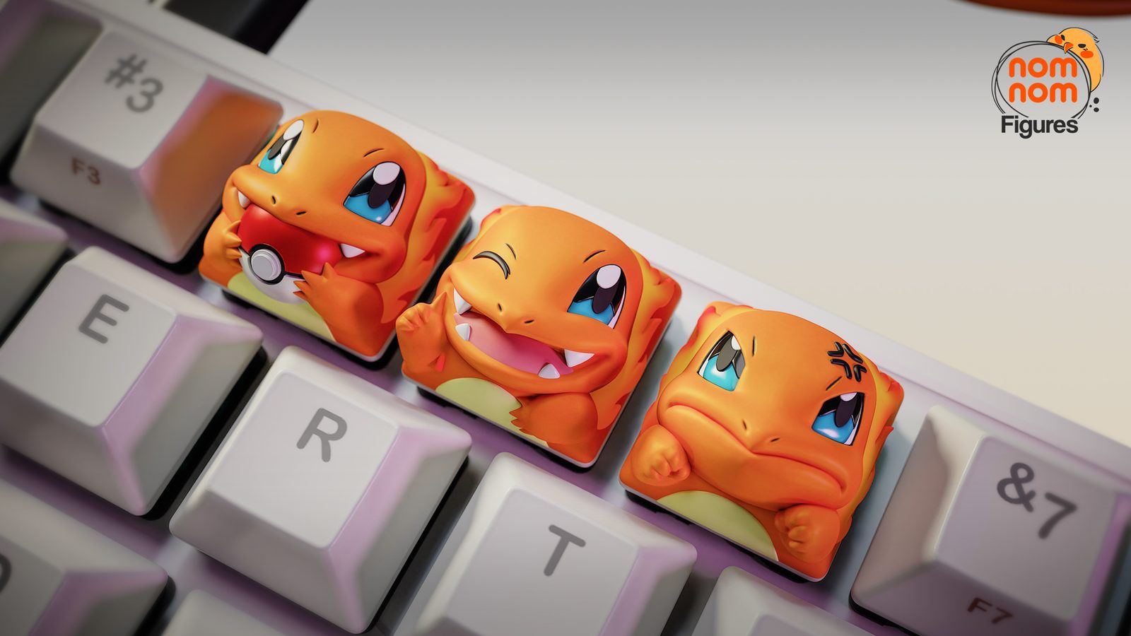 Nomnom Figureskeycaps Charmanderpokemon view 2