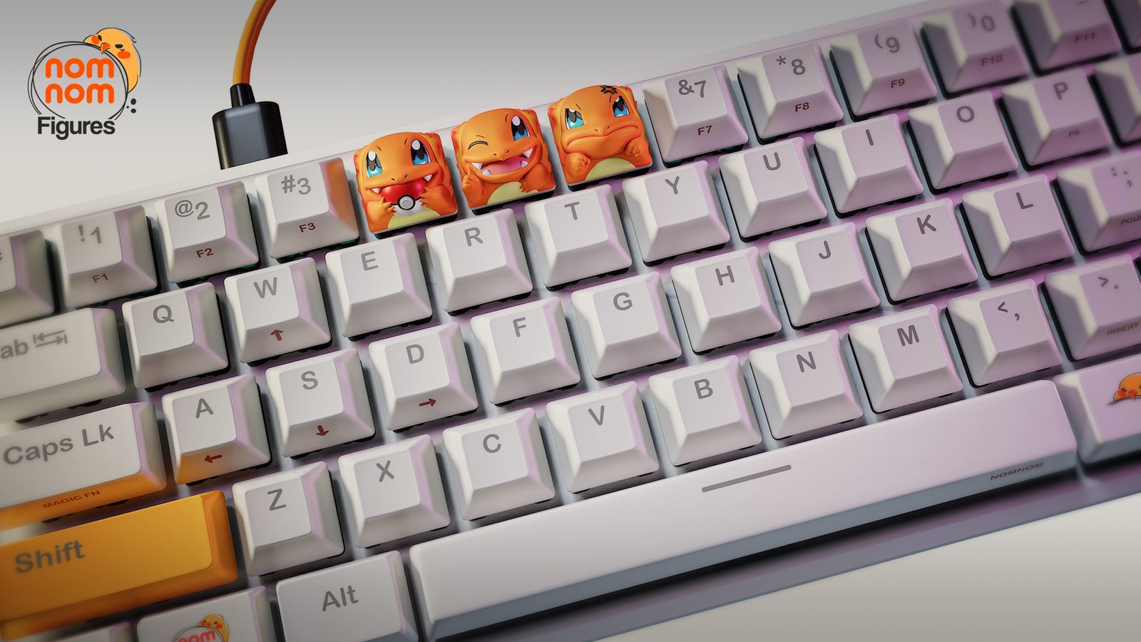 Nomnom Figureskeycaps Charmanderpokemon view 3