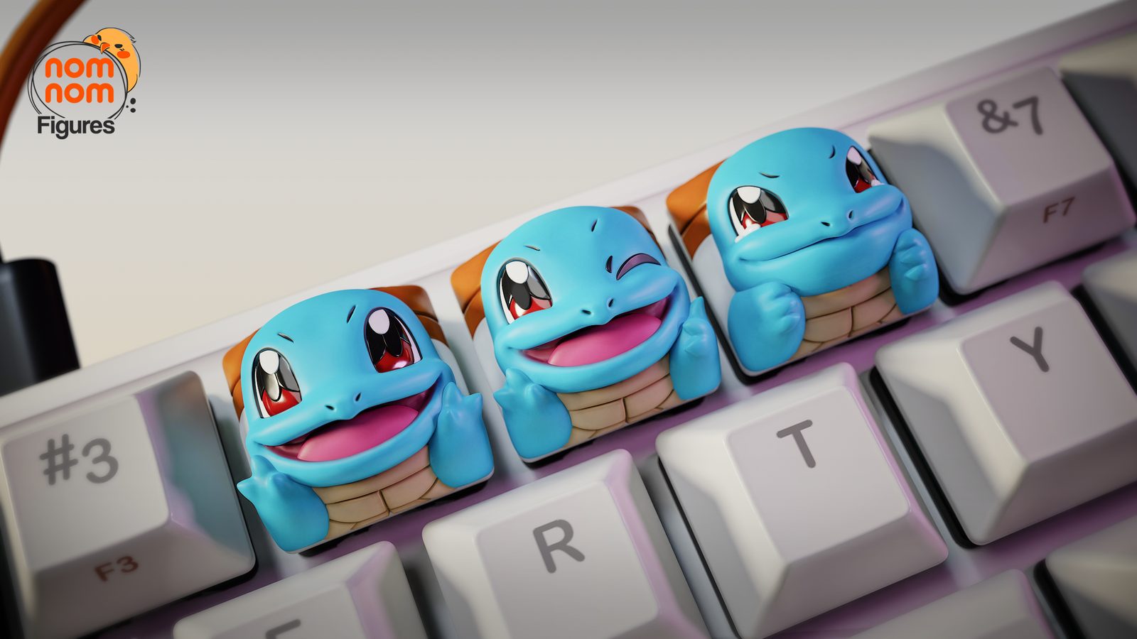 Nomnom Figureskeycaps Squirtlepokemon